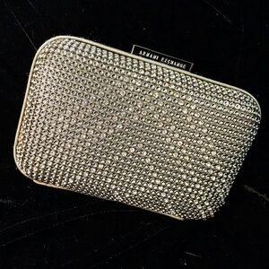 Armani Exchange Silver Rhinestone Clutch